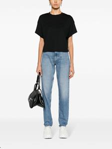 Calvin Klein Jeans high-rise cotton mom jeans - Blauw