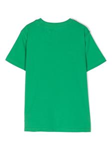 Ralph Lauren Kids embroidered-logo cotton T-shirt - Groen