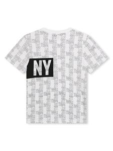 Dkny Kids logo-print cotton T-shirt - Wit