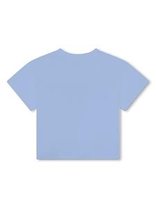 Kenzo Kids logo-print organic cotton T-shirt - Blauw