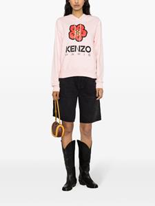 Kenzo Boke Flower logo-print hoodie - Roze