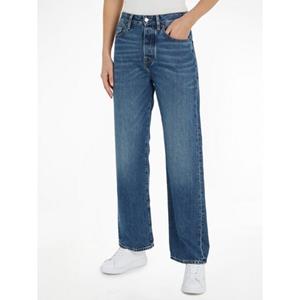 Tommy Hilfiger Straight-Jeans "LOOSE STRAIGHT RW KLO", mit Lederlogopatch