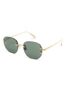 Linda Farrow Sandor grometric-frame sunglasses - Goud