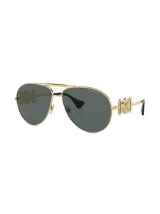 Versace Eyewear Zonnebril met gepolariseerd montuur - Zwart