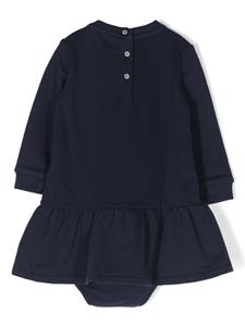 Ralph Lauren Kids Polo Bear-print jersey dress - Blauw
