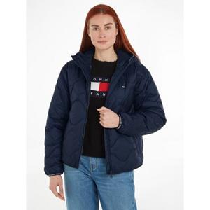 Tommy Jeans Steppjacke TJW QUILTED TAPE HOOD PUFFER EXT mit Logostickerei