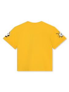 Kenzo Kids Katoenen T-shirt met tijgerprint - Geel