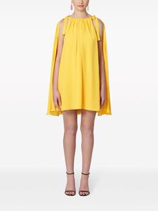 Carolina Herrera Mini-jurk met cape - Geel