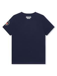 Kenzo Kids T-shirt van biologisch katoen met logoprint - Blauw
