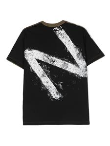 Nº21 Kids Katoenen T-shirt met logoprint - Groen