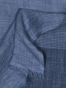 Brunello Cucinelli gradient-effect silk-blend scarf - Blauw