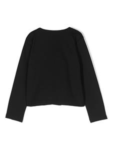 Mariuccia Milano Kids bow-brooch jersey blazer - Zwart