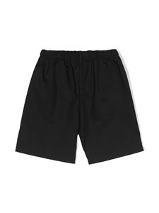 MSGM Kids knee-length poplin cotton shorts - Zwart