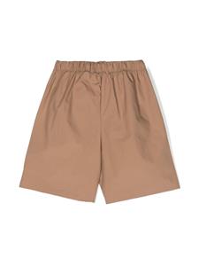 MSGM Kids Parachute cotton bermuda shorts - Bruin