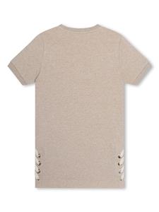 Chloé Kids T-shirt van biologisch katoen met kant - Beige