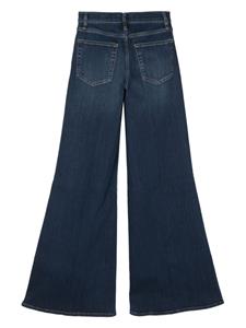 FRAME long-length washed flared jeans - Blauw
