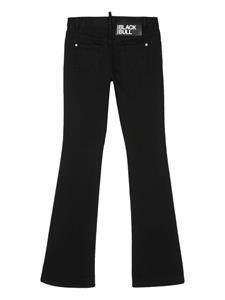 Dsquared2 mid-rise flared jeans - Zwart