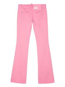 Dsquared2 mid-rise flared jeans - Roze