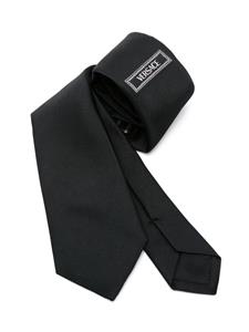 Versace '90s Vintage-logo silk tie - Zwart