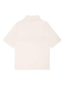 Gucci Kids Web Stripe cotton polo shirt - Wit
