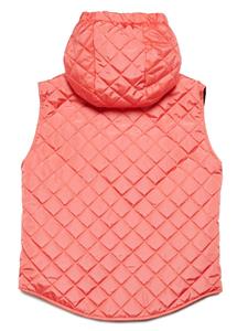 Dsquared2 Kids quilted hooded vest - Roze