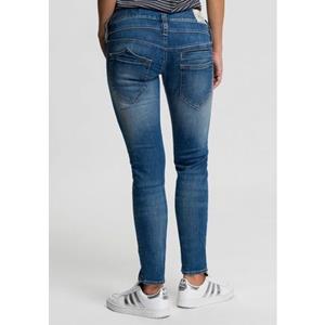 Herrlicher Slim fit jeans PITCH SLIM ORGANIC Vintage-stijl met used effecten