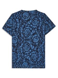 Versace Kids logo-print cotton T-shirt - Blauw