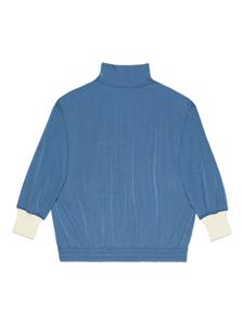 Gucci Kids Interlocking G stripe-detail jacket - Blauw