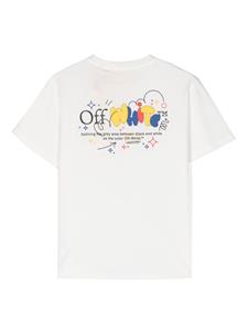 Off-White Kids T-shirt met logoprint - Wit