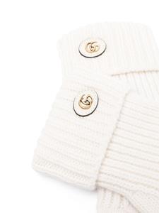 Gucci Gebreide handschoenen met GG-logo - Beige