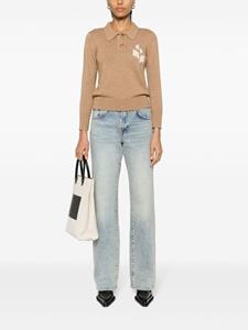 7 For All Mankind high-rise straight-leg jeans - Blauw