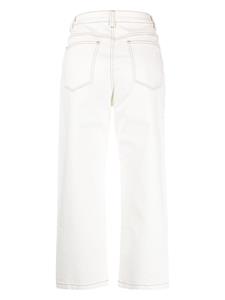 Tout a coup horsebit-embellished mid-rise straight-leg jeans - Wit