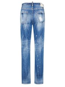 Dsquared2 Jeans verfraaid met kristallen - Blauw
