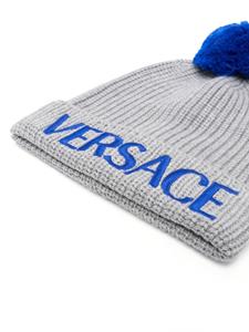 Versace Muts met geborduurd logo - Grijs
