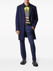 Versace pressed-crease tapered-leg trousers - Blauw