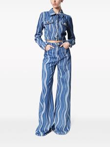 AREA Sunray wide-leg jeans - Blauw