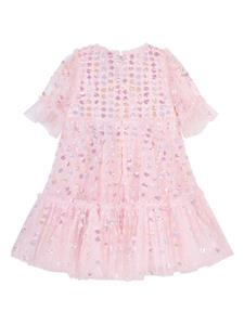 NEEDLE & THREAD KIDS Tulen jurk met pailletten - Roze
