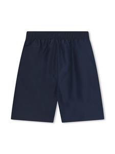 Kenzo Kids logo-print track shorts - Blauw