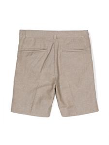 Bonpoint Gemêleerde mid-waist shorts - Beige