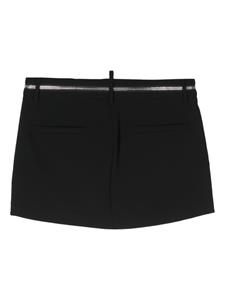 Dsquared2 Icon Zipped mini skirt - Zwart