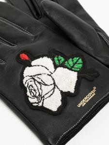Undercover Handschoenen met logoprint - Zwart