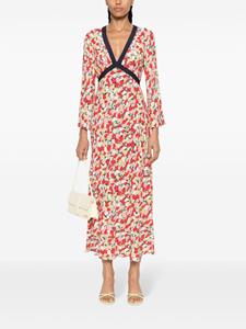 Rixo Tania floral-print midi dress - Rood