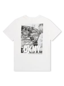 Dkny Kids photography-print cotton T-shirt - Wit