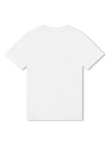 Dkny Kids stripe-print cotton T-shirt - Wit