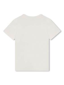 Kenzo Kids logo-embroidered cotton T-shirt - Wit