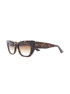 Dita Eyewear Zonnebril met schildpadschild design - Bruin