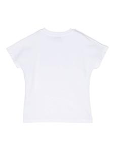 MSGM Kids logo-print cotton T-shirt - Wit