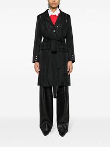 Christian Dior 2000s belted trench coat - Zwart