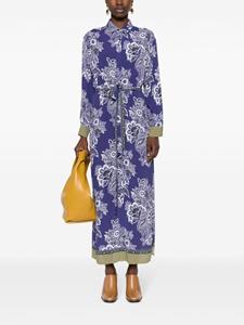 ETRO all-over floral-print dress - Blauw