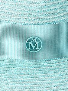 Maison Michel Virginie straw fedora hat - Blauw